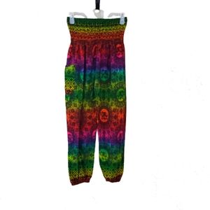 One size fits all rainbow elephant pants